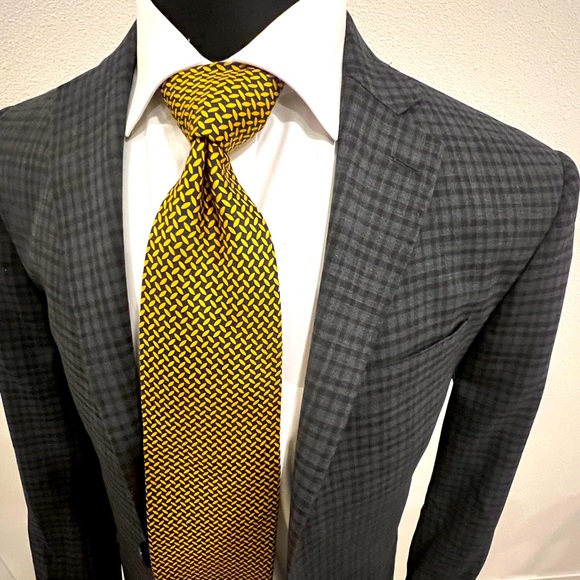 Michael Kors Other - MICHAEL KORS GINGHAM CHECK SPORT COAT BLAZER JACKET BLUE MEN 36R